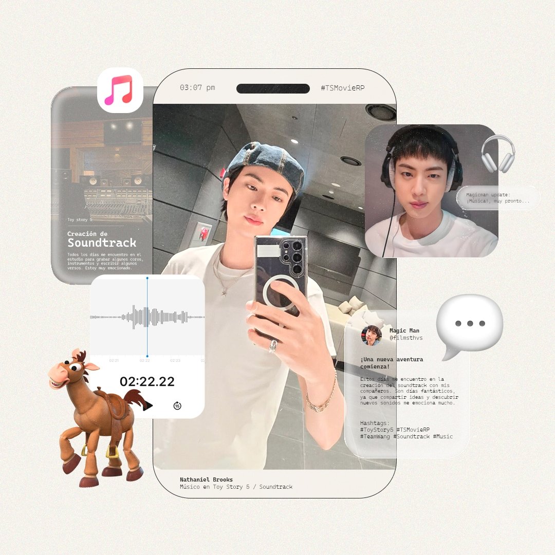filmsthvs's tweet photo. ใ
คใ
คใ
คใ
ค๐ต๐ฝ. ๐บ๐๐ผ๐๐๐๐พใ
คใ
ค:ใ
คใ
คnewpost
โญ ยท ยฉ teamwang โข proyecto. (Creaciรณn del Soundtrack)
ยกDe nuevo en el estudio!. Estoy muy emocionado, ya quiero que escuchen lo que estamos preparando para la pelรญcula.
ใ
คใ
ค๐ท๏ธ #ProjectTSRP https://t.co/QGrZKpcIvc