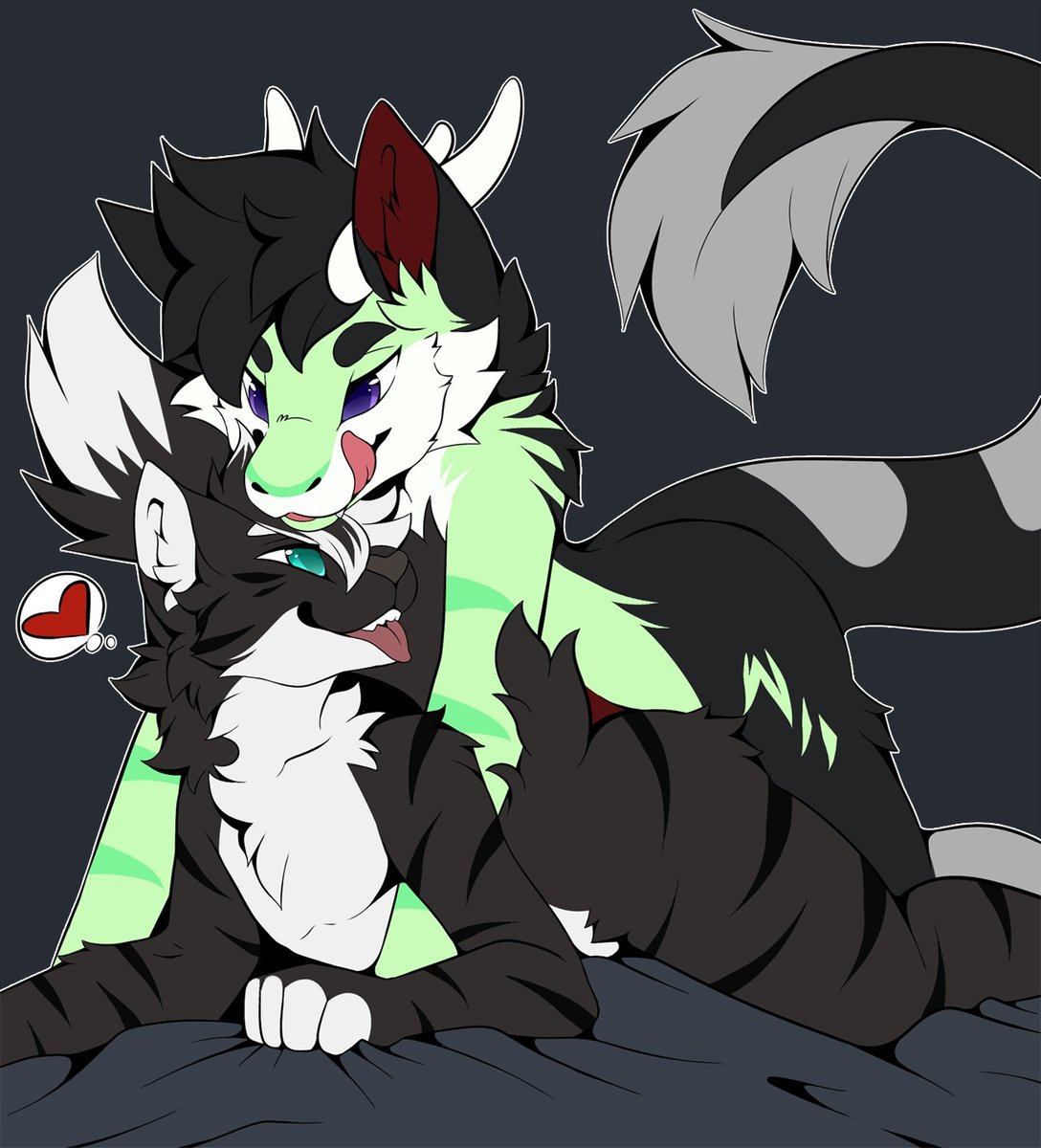 Freelieseven's tweet photo. I seem to have caught myself a cat! @Zeal__04 

🖌️- @LordFartSquat https://t.co/CLIW0WezfZ