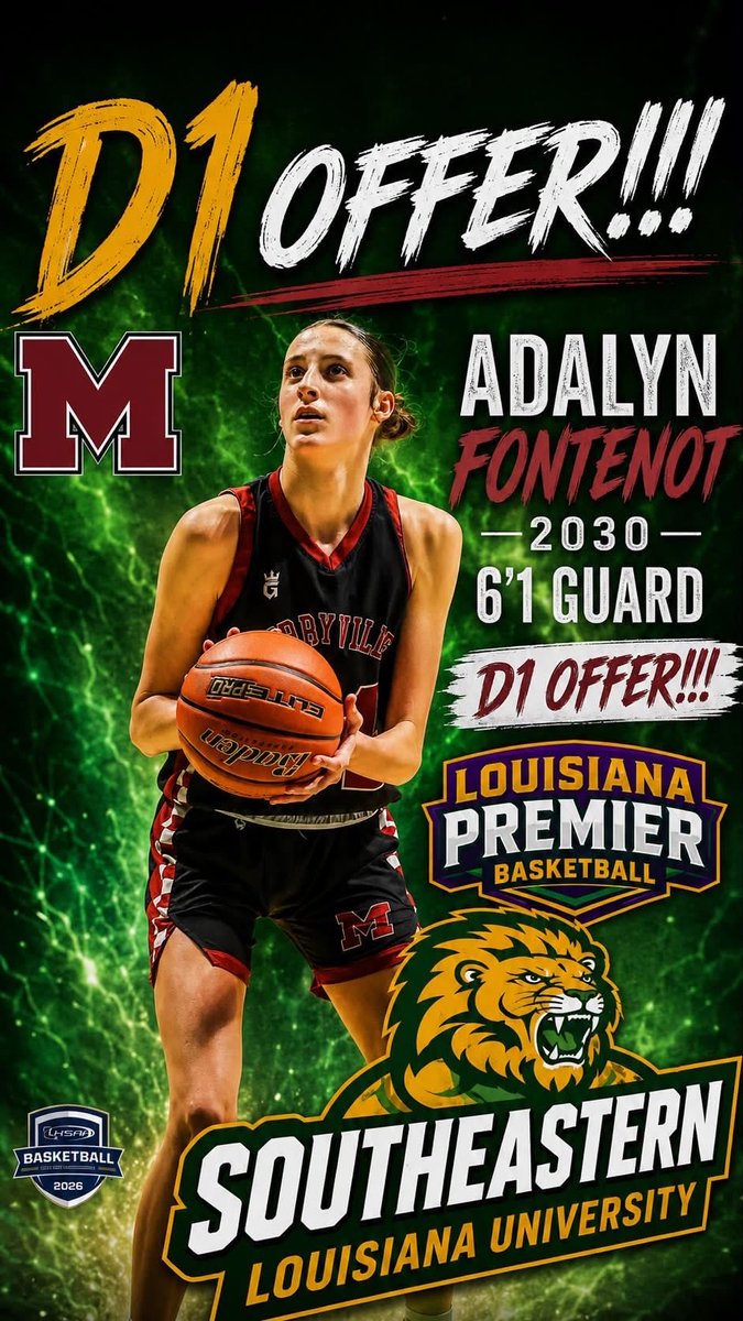 LouPremier's tweet photo. Remember the name Adalyn Fontenot. 6’1 guard in 2030 class https://t.co/Q6IqMsBFnh