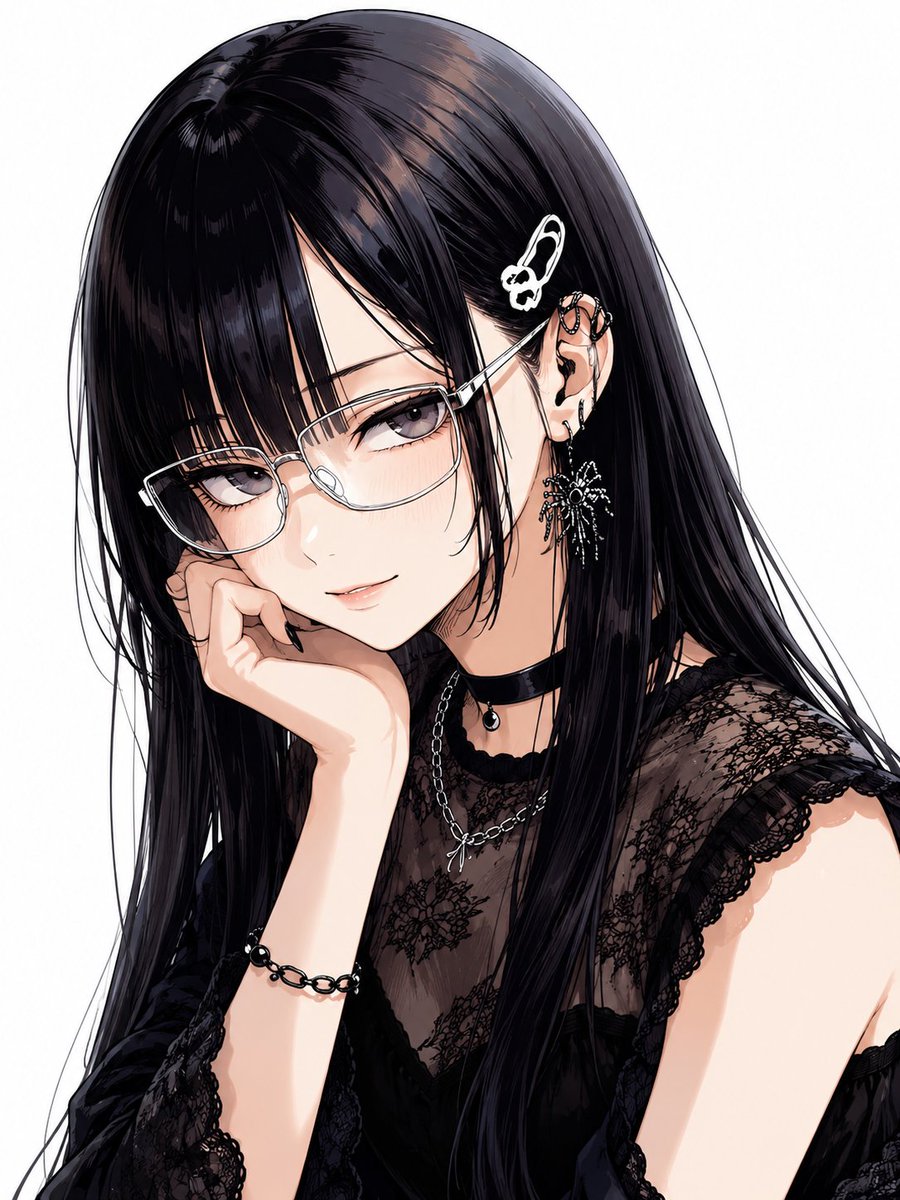 gufutokuku999's tweet photo. 『ゴシックパンクなジト目女子』 https://t.co/fQQAlpeBGM