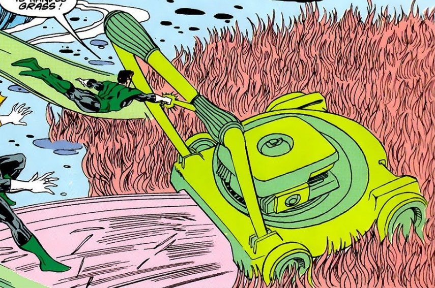 BR1GHTESTDAY's tweet photo. @DIVINE__MIGHT Before he can get back up, Hal runs him over again, this time with a lawnmower.

It cuts up his body and crushes it beneath its frame, tearing him apart. https://t.co/CXQwPvq8dH