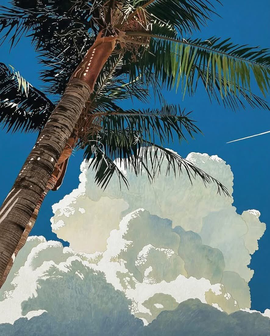 olgatuleninova's tweet photo. Syong Ryul (South Korean, b.1994) 
"Palm Tree," 2025 
Watercolor on paper https://t.co/ZIL0pB3Nyd