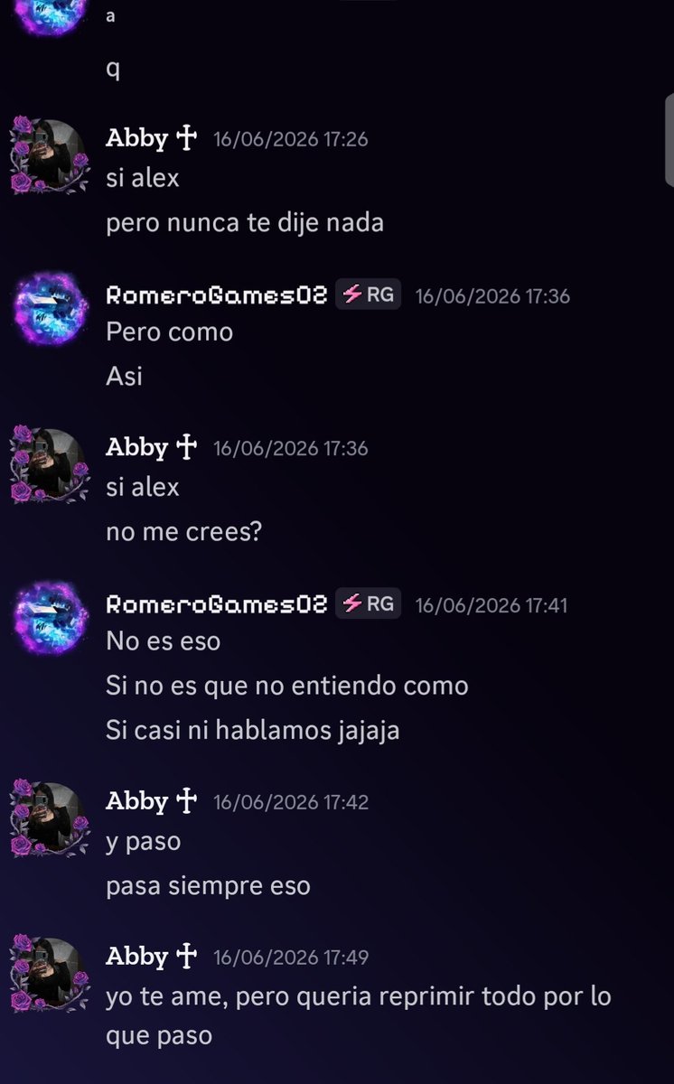 ElRaider809's tweet photo. @Valuuu_xlt Rome ni te conocía ni a los demas hace 1 año, y aqui en las capturas se demuestra la fecha en la que le mencionas que estabas enamorado de el 

Afirmando que estabas enamorada de el cuando el y la gordita (eli) se pelearan por tus acciones https://t.co/iASWQw2OHR