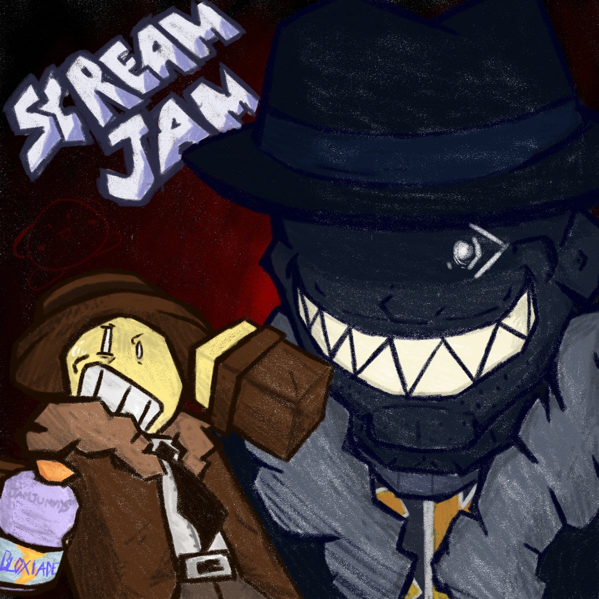 milkywaywishez's tweet photo. THE SCREAM JAM FANART!!! WITH AND WITHOUT LIGHTS!!
this is the first time i experiment with lights so they might look a little weird... xd
anyways now its time to focus on mai project!!!!!
#ScreamJam #ScreamJamfanart #KillerKyle https://t.co/WzSN9ok8vM