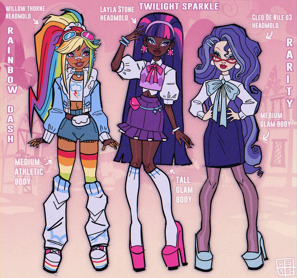 BOS_M797's tweet photo. MLP X Moonspell magic / Monster High

Rainbow Dash, Twilight Sparkle and Rarity 
❤️🧡💛💚💙💜 https://t.co/kwIL9Zxe15