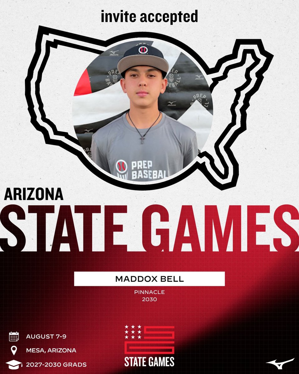 PrepBaseballAZ's tweet photo. 𝘼𝙕 𝙎𝙏𝘼𝙏𝙀 𝙂𝘼𝙈𝙀𝙎: 𝙄𝙉𝙑𝙄𝙏𝙀 𝘼𝘾𝘾𝙀𝙋𝙏𝙀𝘿 ✅

Welcome the following players to the 2026 Arizona State Games.

The top invite-only event in the state 👀 Request an invite below.

Request an Invite 👉: https://t.co/NRVcM5kJCS

#BeSeen | #AZStateGames26 https://t.co/ZUh0EuGxnw