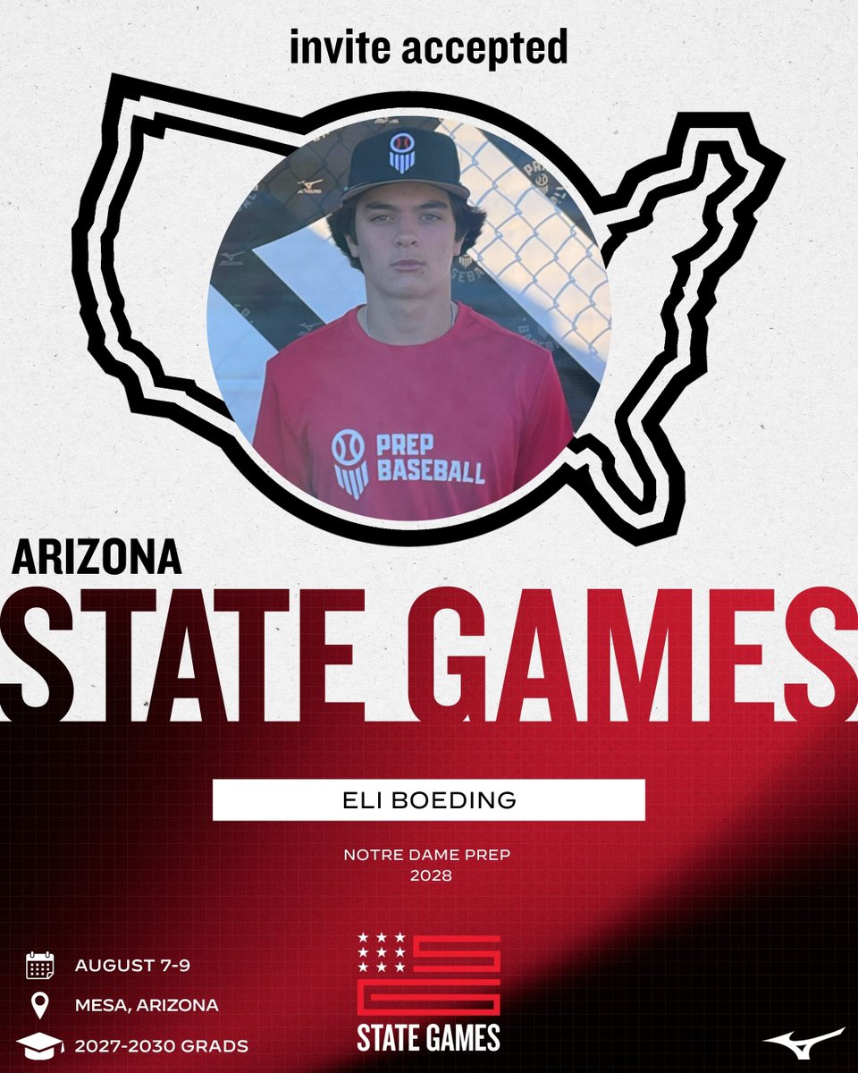 PrepBaseballAZ's tweet photo. 𝘼𝙕 𝙎𝙏𝘼𝙏𝙀 𝙂𝘼𝙈𝙀𝙎: 𝙄𝙉𝙑𝙄𝙏𝙀 𝘼𝘾𝘾𝙀𝙋𝙏𝙀𝘿 ✅

Welcome the following players to the 2026 Arizona State Games.

The top invite-only event in the state 👀 Request an invite below.

Request an Invite 👉: https://t.co/NRVcM5kJCS

#BeSeen | #AZStateGames26 https://t.co/ZUh0EuGxnw