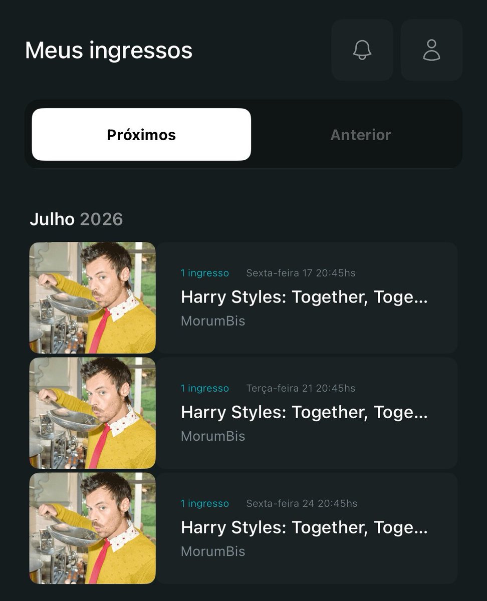 theopalite's tweet photo. Vendo ingresso Harry Styles meia entrada 

Dia: 17/07
Setor: arquibancada
Valor: R$265,00

Vendo ingresso Harry Styles 
Dia: 21/07
Setor: cadeira superior
Valor: R$400 

Vendo ingressos Harry Styles 
Dia: 24/07
Setor: pista
Valor: R$350 https://t.co/aVYcIy2JnP
