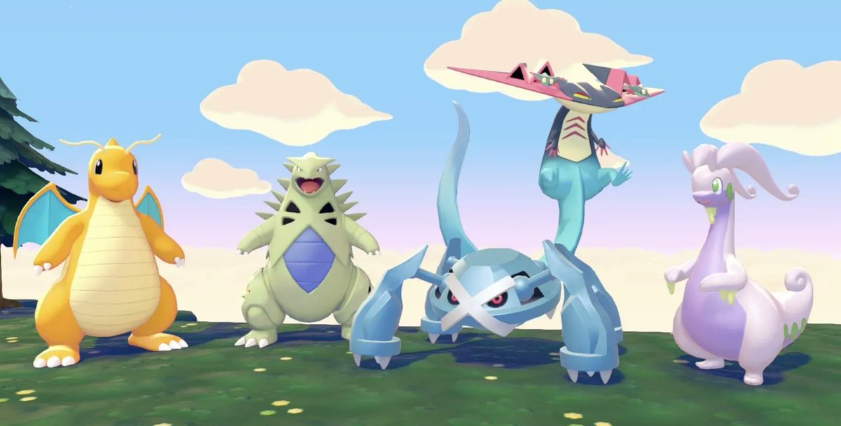 Jester_Pyro_Bun's tweet photo. Dragonite, Tyranitar, Metagross, Goodra, &amp; Dragapult in Pokopia :3

#Pokemon #PokemonPokopia #Pokopia #Dragonite #Tyranitar #Metagross #Goodra #Dragapult https://t.co/ttelIu7I2Y