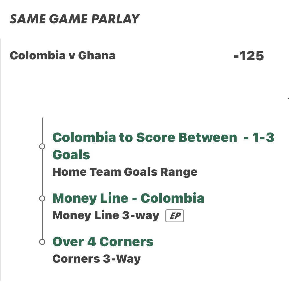 TheFreshPicks's tweet photo. ⚽ World Cup SGP
#MiSeleccion vs #BlackStars
Powered by @HOFApp
⚽ Colombia 1-3 team goals
⚽ Colombia ML
⚽ Over 4 corners
🤔 Colombia control without chasing chaos
@QuickPickBot & Breakdown below 👇🏻 https://t.co/ibW0aavSkd
