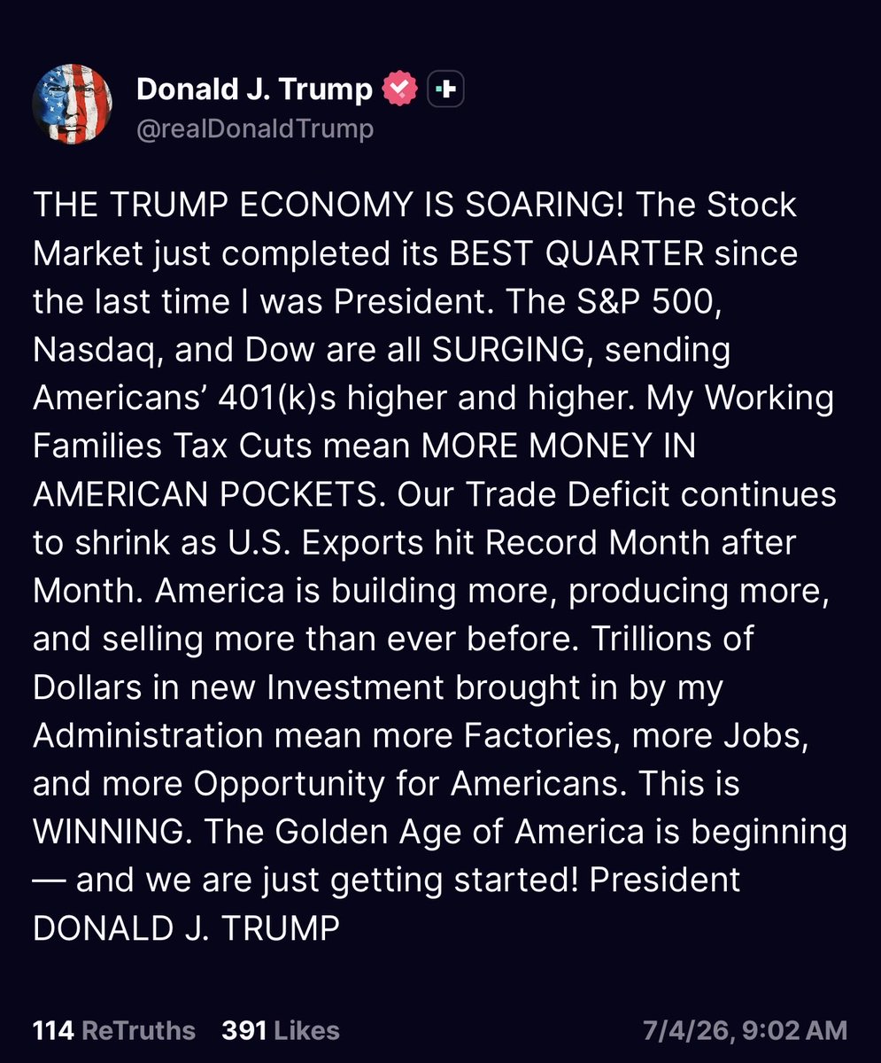 TradingThomas3's tweet photo. Are yall tired of winning this much yet? $SPX 10000 next 🇺🇸🤣 https://t.co/x4Qv112cBc