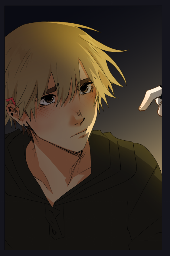 mono_krm's tweet photo. sad pup 🥹

(not a full chapter redraw, but im doing touch-ups as i censor stuff and occasional panel redraws...) https://t.co/d6uzyIPh2A