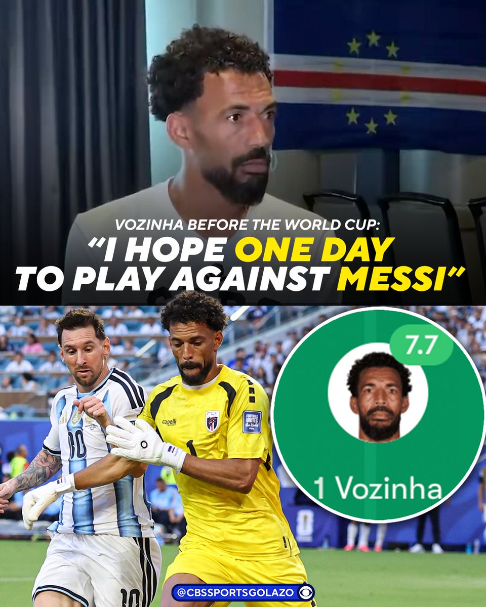 CBSSportsGolazo's tweet photo. Before the World Cup, Vozinha said he dreamed of facing Lionel Messi.

Today, he lived that dream and made 8 saves against Argentina 👏 https://t.co/c4qhIQIOFx
