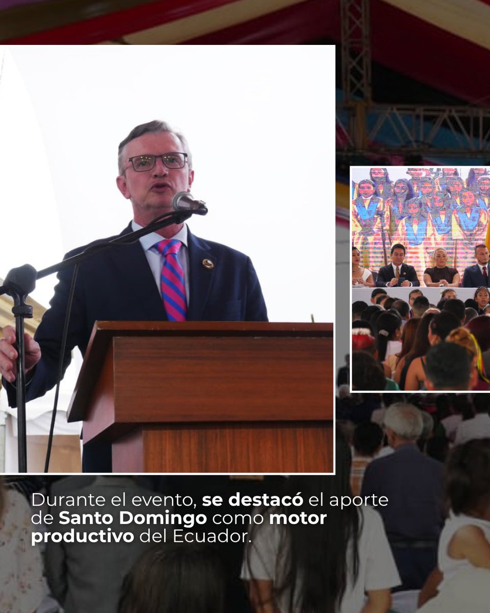 AgriculturaEc's tweet photo. El ministro de Agricultura, Ganadería y Pesca, Juan Carlos Vega, participó como invitado en la Sesión Solemne por el 59.º aniversario de cantonización de Santo Domingo, un espacio de encuentro institucional para conmemorar la historia, identidad y desarrollo de este importante cantón.

Desde el MAGP saludamos a Santo Domingo y reconocemos el aporte de su gente al crecimiento productivo del país.

¡Felices 59 años, Santo Domingo! 🇪🇨

#GobiernoDelEcuador #SantoDomingo #MAGP