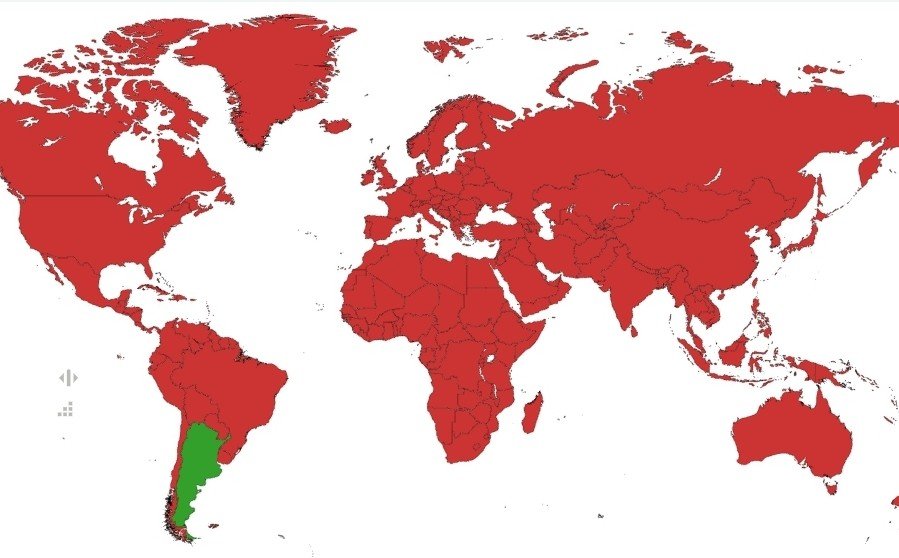 Lautafym's tweet photo. En verde, países que alguna vez en la historia le ganaron un partido a Cabo Verde en un Mundial. https://t.co/6HwYuWOWOy