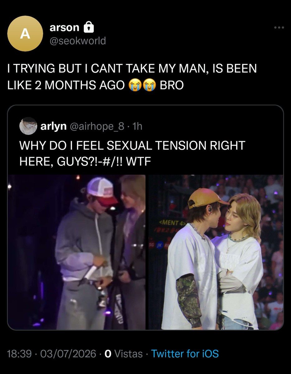 sugdayong's tweet photo. #jihope #hopemin au where
Is been two monts of abstinent, and Hsk cant take it anymore, he NEEDS his boyfriend right now before lose his shit and his blue balls... https://t.co/yVdnTOYUSy
