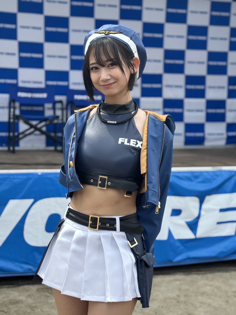 nanako_aizawa's tweet photo. 待ってます🫶🏻😆

フレックスチームカンファレンス
岡崎市乙川河川敷にて開催中です🚗

MCだけど特別に着てます🤣

#FLEX #FLEXSHOWAIKAWARacingwithTOYOTIRES https://t.co/FyPi2soSkt