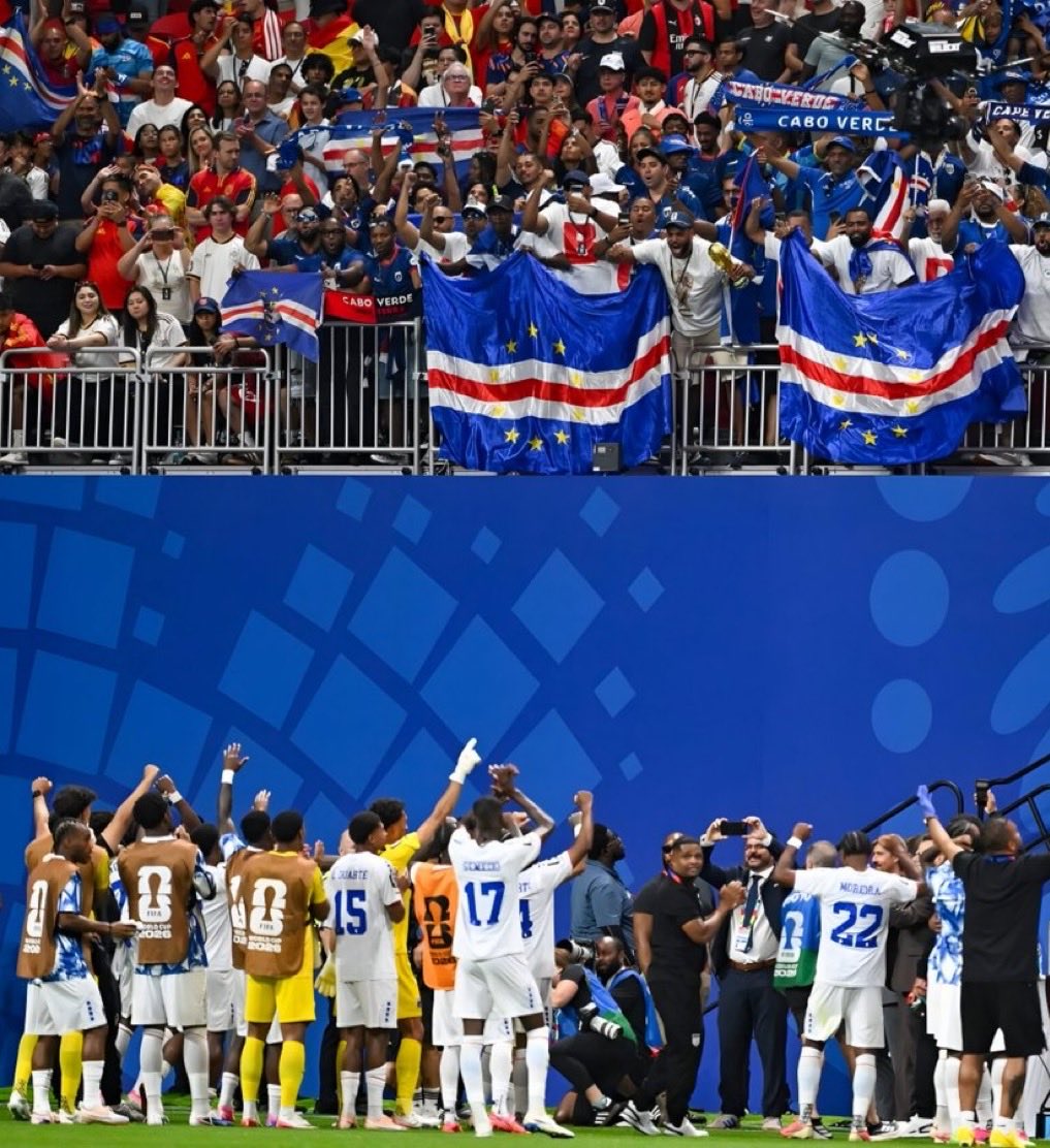 marianazac's tweet photo. Grande #CaboVerde  gracias por demostrar lo que es jugar con pasión, corazón y que cuando algo se sueña se puede lograr! Ganaron el corazón y respeto de todo el mundo! 👏🏼👏🏼👏🏼👏🏼
Y @vozinhapr 🎩 https://t.co/CZLoECOgbS
