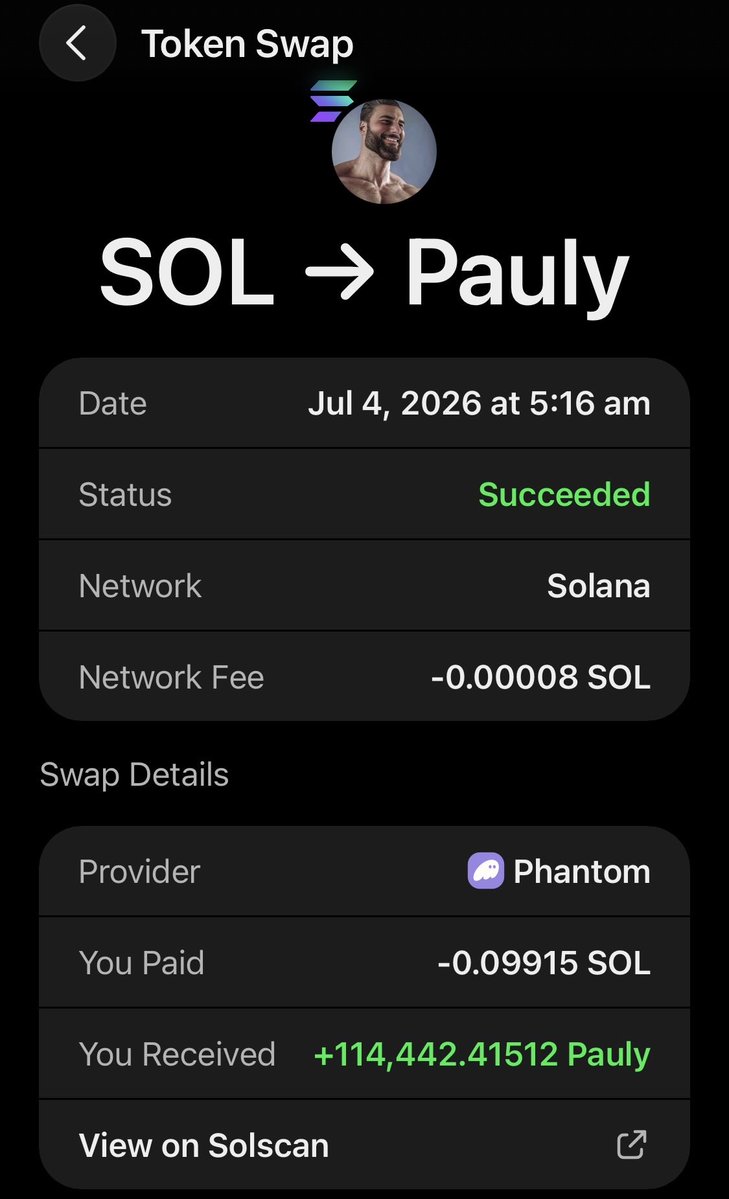 bargha's tweet photo. bought this 3 hours ago. send it $Pauly 🔥🔥🔥 https://t.co/xgZYBinOEP