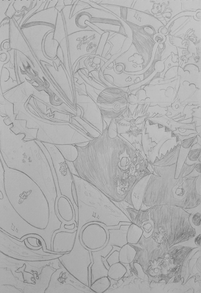 DeltaMak's tweet photo. Commission for Anonymous: The 3 Legendaries of Hoenn!

#pokemon #PokemonRubySapphire https://t.co/2Dj3EcMdnG