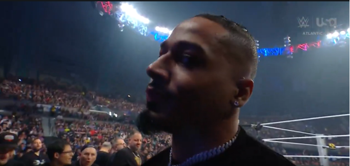Fightful's tweet photo. Carmelo Hayes gave us a new meme 

#SmackDown https://t.co/fyAjBDPLU8