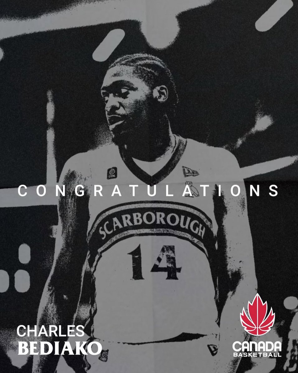 elisilverstone2's tweet photo. Scarborough Shooting Stars center Charles Bediako today for Team Canada 🇨🇦 at the FIBA World Cup Qualifier against Puerto Rico

7 points 
4 rebounds
3 assists 
3 blocks 

3/3 from the field https://t.co/F6jF9umrkf