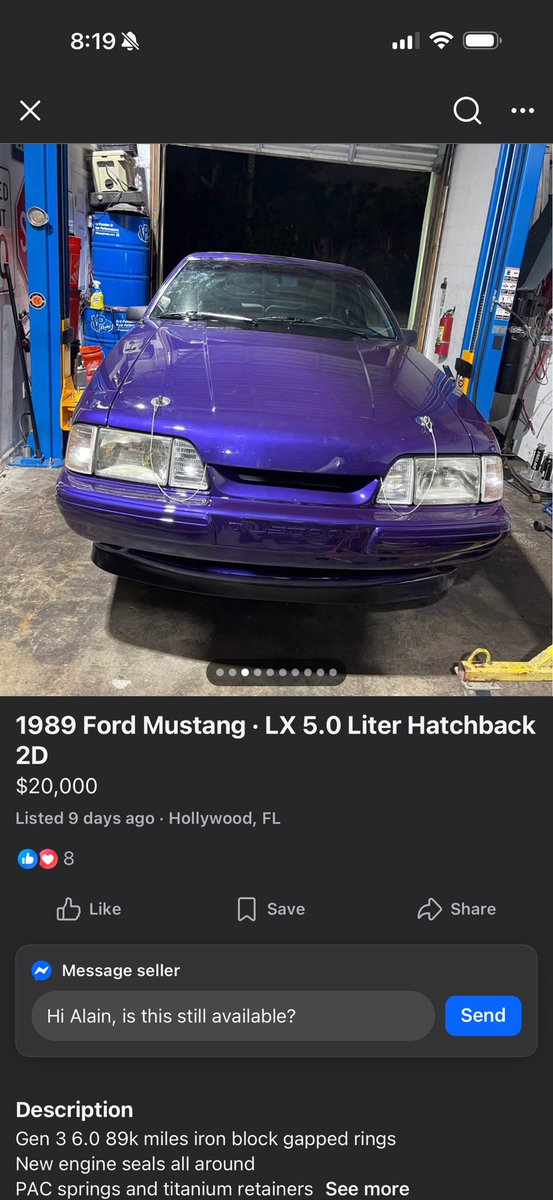 ItsBassi's tweet photo. The most surprising part of this build is the MKV Supra seats in a Foxbody https://t.co/gOR1uAG1LS