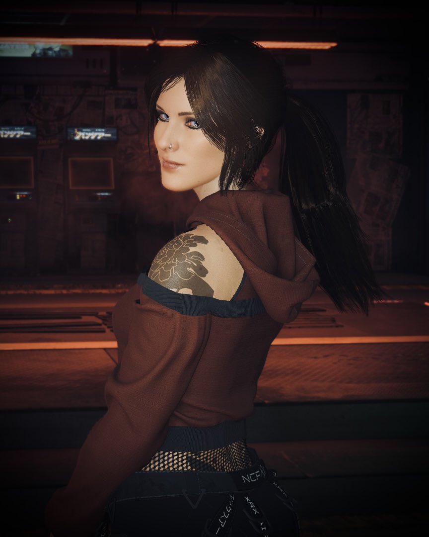 NOTBACKlNGDOWN's tweet photo. tess — ; 

i feel rumblings in the cyberpunk verse again 👁️👄👁️ https://t.co/auqh2qy6f2