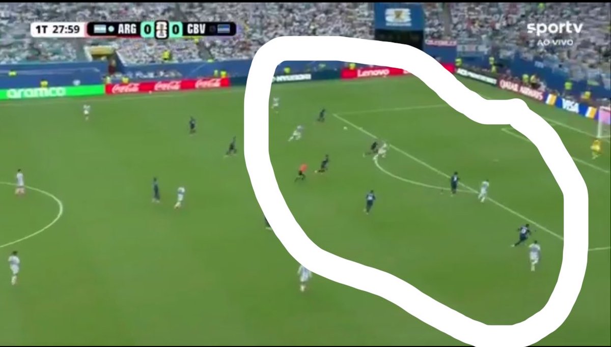 almightypriest1's tweet photo. Messi goal today  

Offside or no offside https://t.co/tuMttFvhIM