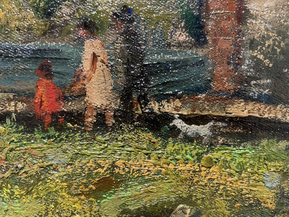 SaitouMuseum's tweet photo. おはようございます。
7月4日土曜日、開館しました。
今朝は梅雨らしい灰色の空で、今にも雨粒が落ちてきそうです。今日は傘を持ってお出かけくださいね。
ただいま「画家たちのパリ、フランスーひらくまなざしー」を開催中です。
会期は7月20日（日・祝）まで。
細部までじっくりご覧ください。 https://t.co/tG3xza0gFh