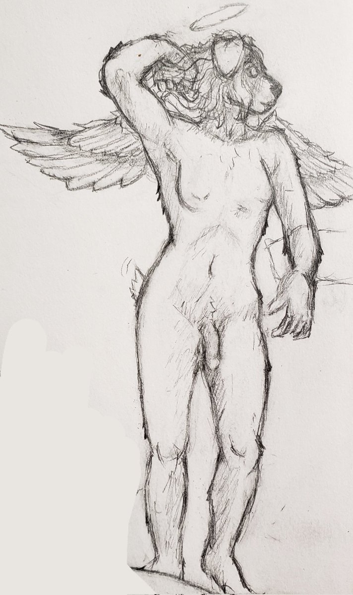 CervineSymphony's tweet photo. My Li'le princess isn't she bootiful. Lilith's character is developing nicely. Late 20s, White Schnauzer x Cherub. Bi, Trans, Aro. Pole dancer and singer at a club in the city, they say looking into her eyes is enough to fall under her spell 😘. #furryart #oc https://t.co/pU5VK8thV3