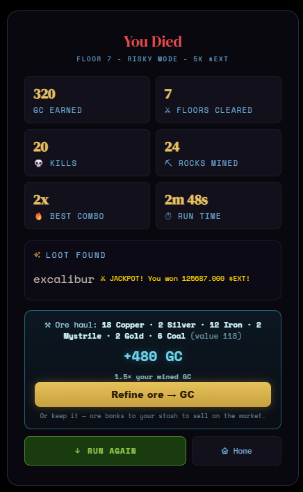 RatazanaGold's tweet photo. ⚔️FOUND THE EXCALIBURRRRR
Now in Top 3 on @Extractionweb3 
125687.00 $EXT
LETS GOOOOOOOOOOOOOOOOOOOOOOOOOOOOOOOOOOOO https://t.co/6XQvy2c8DD