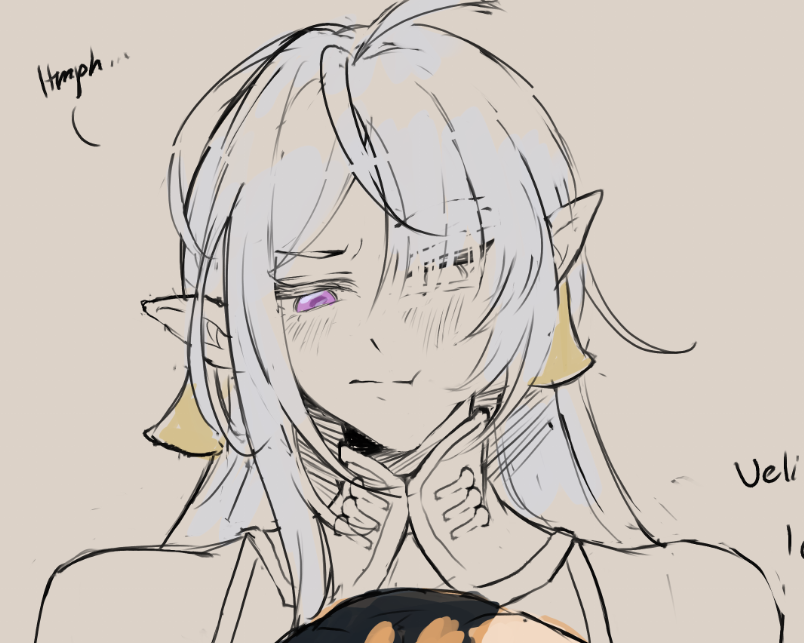 drawat415pm's tweet photo. Velina sketch while i play a yuri VN for now https://t.co/IiNUyfyIQ5