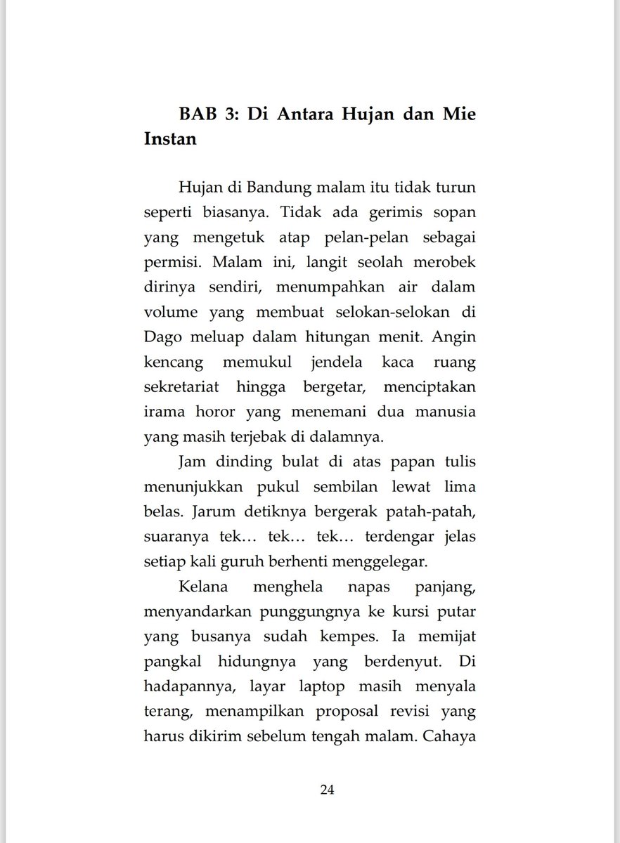 renstruggle's tweet photo. Kelana.

Bab 3: Di Antara Hujan dan Mie Instan

#ditulisreen https://t.co/Y7UEeaWkqj