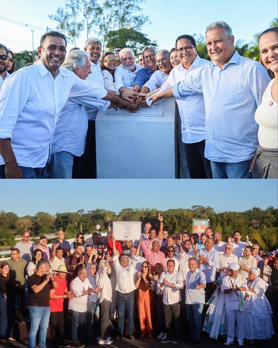 Jeronimoba13's tweet photo. O Sul da Bahia está lindo de ver! Ilhéus e Itabuna receberam a implantação e pavimentação da BA-649, a “Rodovia Gabriela”, no trecho que liga os dois municípios.

Durante nossa visita à região, também inauguramos as pontes “Dona Flor” e “Jubiabá” na rodovia.

A nova estrutura amplia a ligação entre as duas cidades, melhora a mobilidade e fortalece a logística em todo o Sul da Bahia.