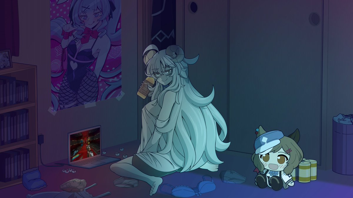Jackgravitty's tweet photo. 🎮Cmm Illustration for @Red_Alaskan ! for giving the opportunity again! 🎮

I love these kinds of challenges, and I really enjoy drawing things like this! 😤👌

-Cmms open in vgen-  
#VGenComm #VGen #VTuber #CommissionsOpen https://t.co/tag06lIgfk
