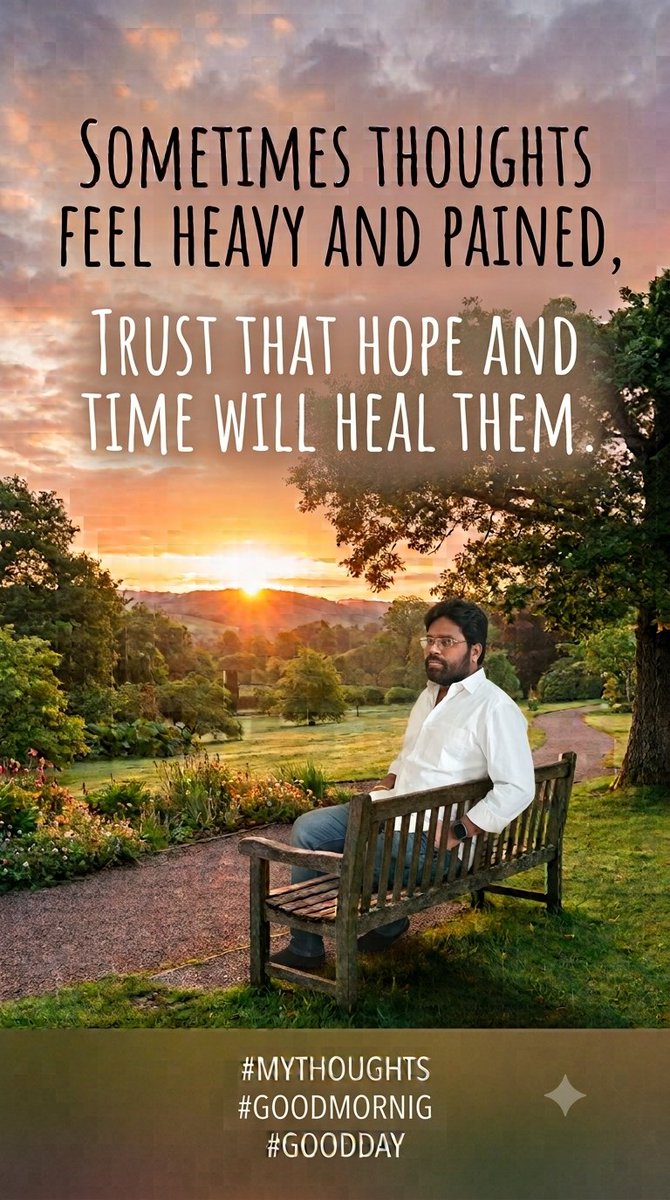 GVR_advocate's tweet photo. Sometimes thoughts feel heavy and pained; trust that hope and time will heal them.
#Mythoughts #GoodMornig #GoodDays #GOODMORNİNG #Goodpersons https://t.co/XiaAz3wqiA