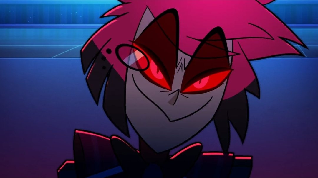 Alastorsfluffy's tweet photo. His face card is LETHAL and I'm obsessed with it #Alastor #HazbinHotel #HazbinHotelAlastor https://t.co/T9WutV6lrV