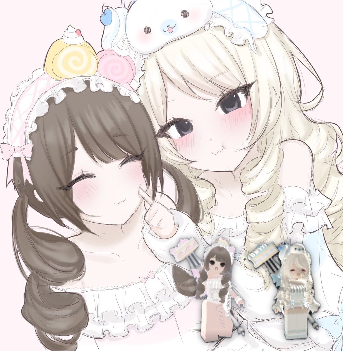 chiyuuwa's tweet photo. drew these two cuties 
#VGenComm ♡ https://t.co/DfmWq3zhxT