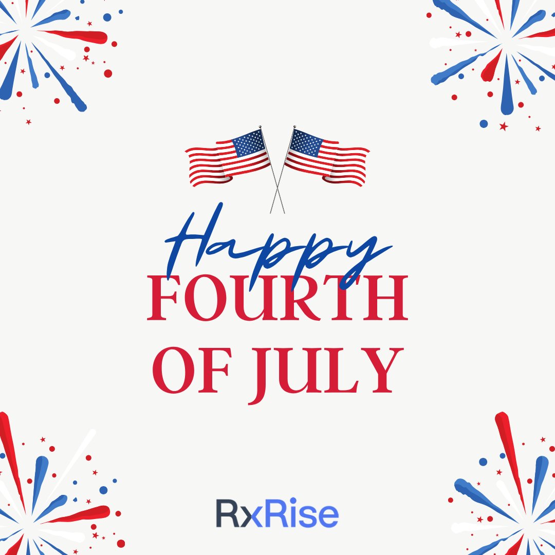 rx_rise's tweet photo. Happy 4th of July from RxRise! 🎇

Today we celebrate independence and this great nation we call home. https://t.co/0NlepMmPxW