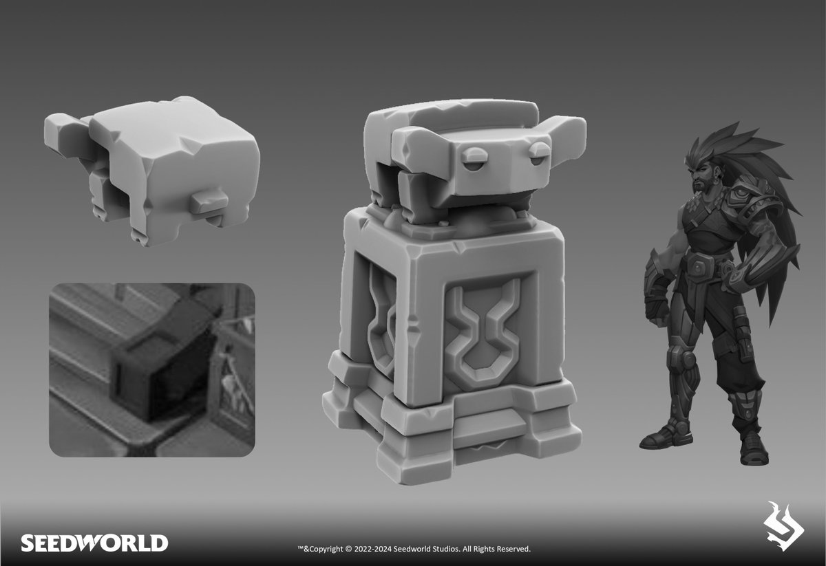 Undergraphics's tweet photo. Some of the modular column Hi-Poly assets for the Seedworld environment. https://t.co/6GGLdiYUwV