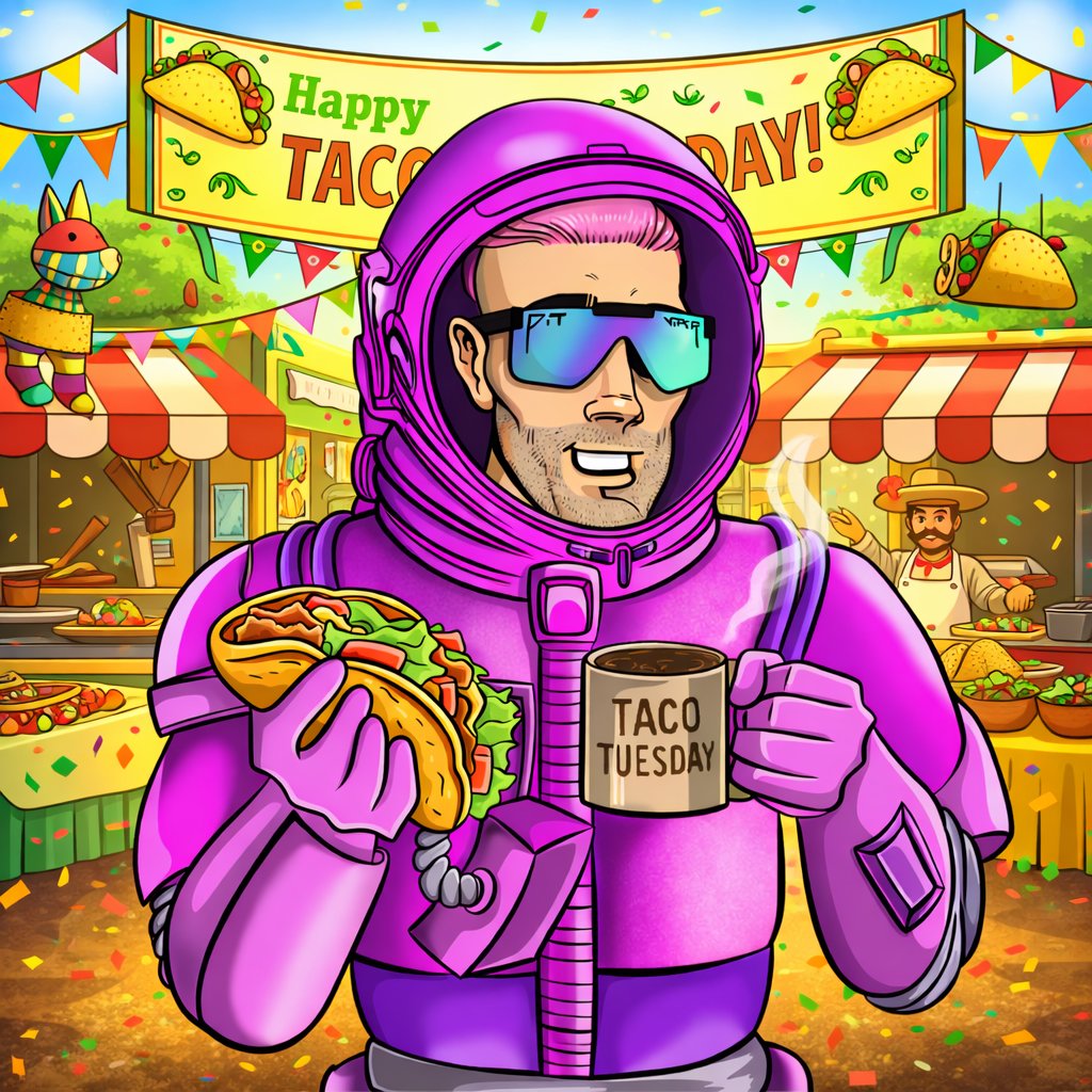 GenuineDegen's tweet photo. gm web3 friends.

Say it back if you genuinely love Taco Tuesday 🌮 https://t.co/8fZRDbROnU