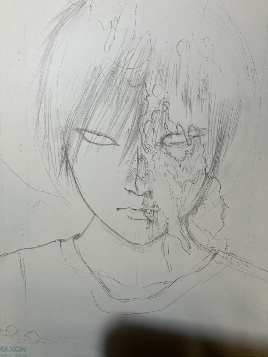 Syobo061722's tweet photo. 何年か前の絵見てアナログ再熱⭐︎したから
久しぶりに描いてる！！ https://t.co/01p3xT2gfP