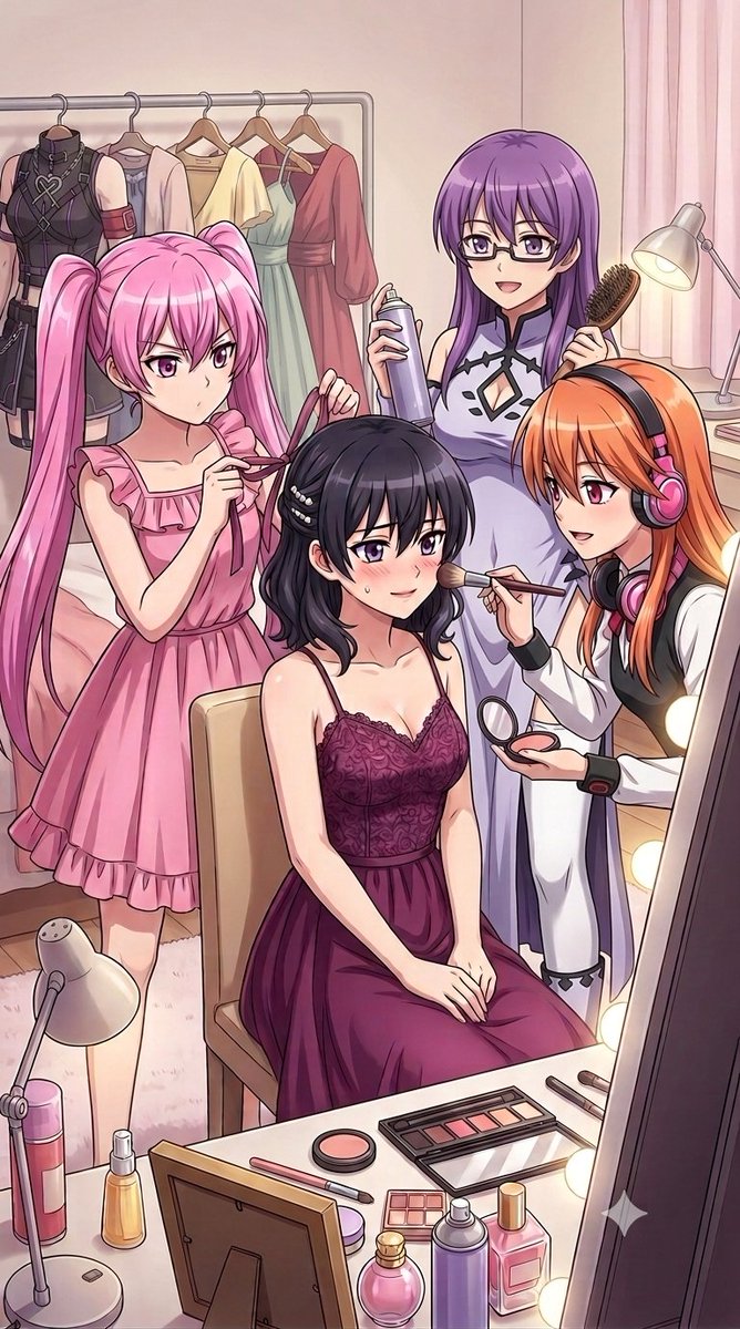 WesleyTraore1's tweet photo. Kurome and Wave are about to go on their date. 
Mine Sheele and Chelsea helping kurome get ready.
Kai and Tatsumi helping wave get ready.
Akame looks to see how nice for little sister is. 
Wave and Kurome go out on your date with everyone being supporting. https://t.co/AIIdiU6eZE