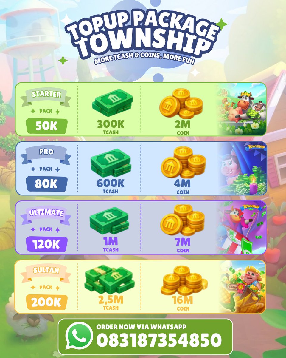 7Hayirtif's tweet photo. Open top up township. Testi bisa cek pinned yaa💕 https://t.co/0vmzV4rp3o