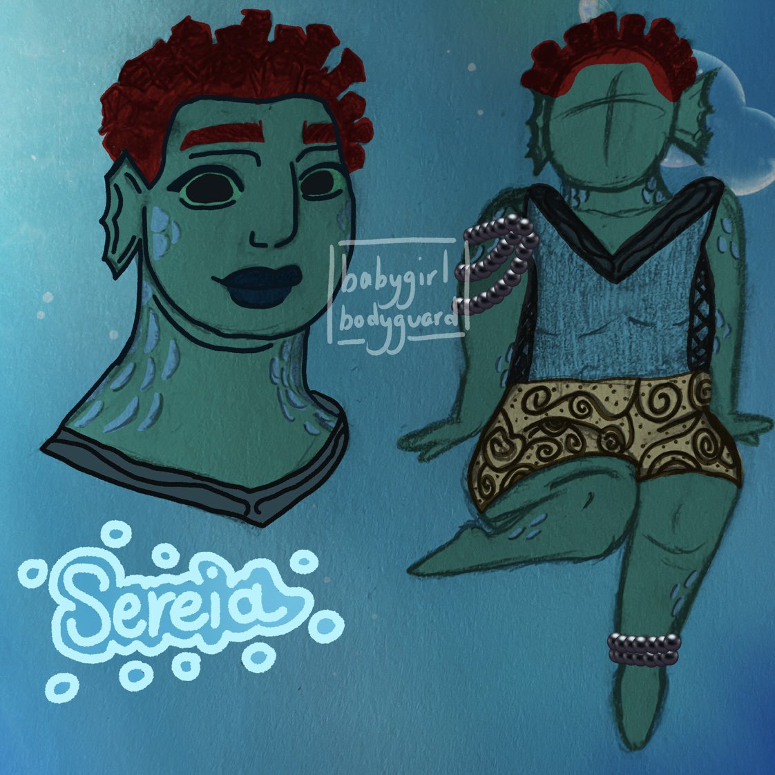 innernerdbird's tweet photo. @obscuritea Trying to draw her more and get better at refs overall, but my socialite fish bbg 🤲 

https://t.co/hhhuUlCF8S https://t.co/Fy0AoonFrE