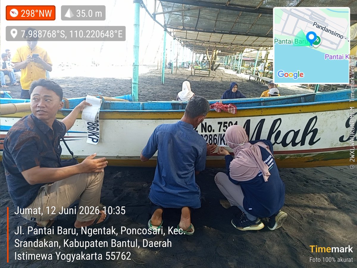 JohanYancco's tweet photo. Sosialisasi dan Akselerasi Pendandaan Kapal Perikanan  KUB Mina Bahari 45 l, Mina Bahari 45 II dan KUB SE Kabupaten Bantul bersama DKP DIY 
#KKP #DJPB #BPPSDMKB #PUSLUH #BRPBATPPbogor https://t.co/uHyXwqMFbi