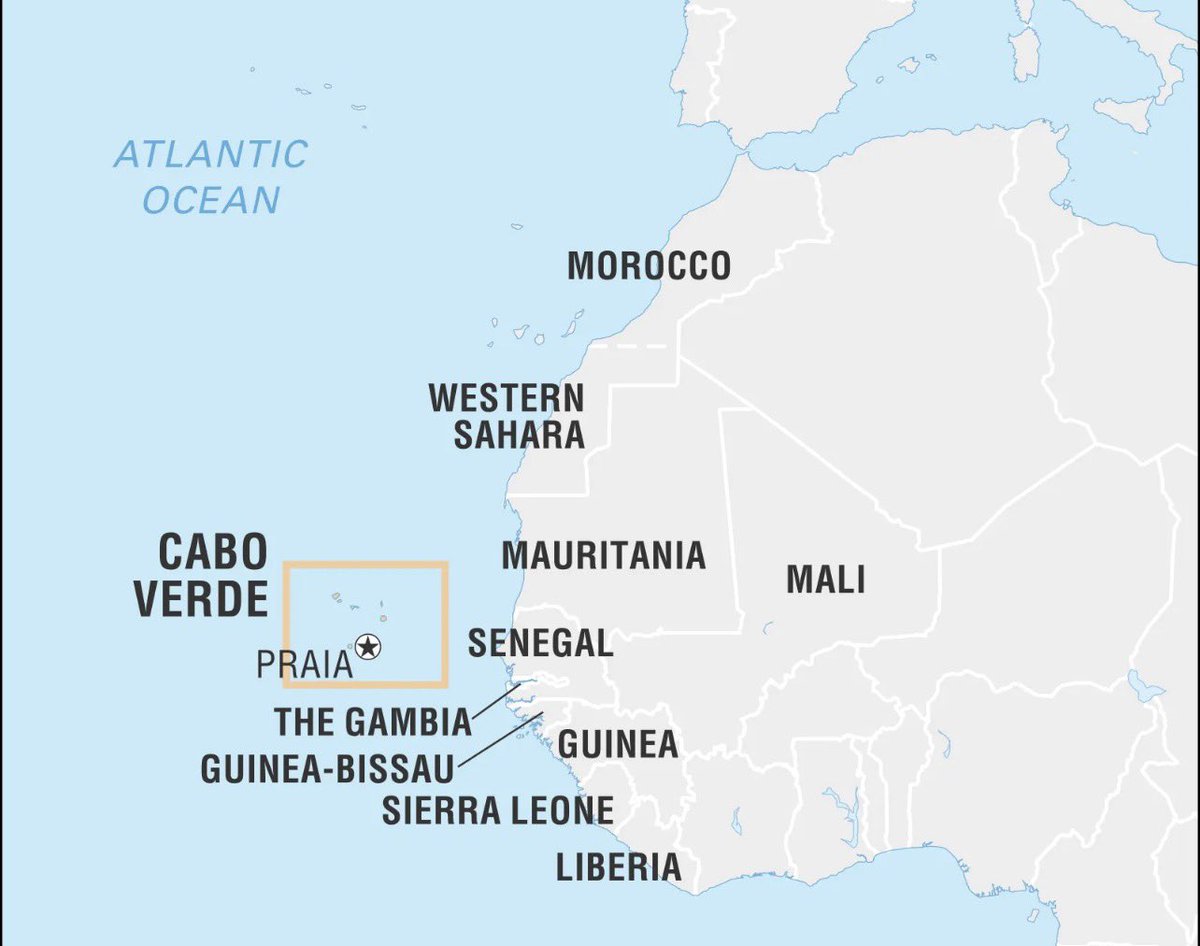 BalaElann's tweet photo. Cabo Verde today’s Challenger to Argentina in FIFA 2026 consist of 9 small islands located west of Senegal in Africa https://t.co/EIfEI7Sx1d