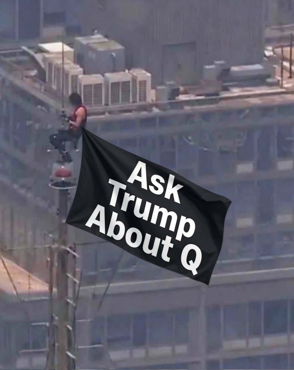 AAnon55's tweet photo. The Mainstream Media should ask Trump about Q. https://t.co/MBhEu89N1u