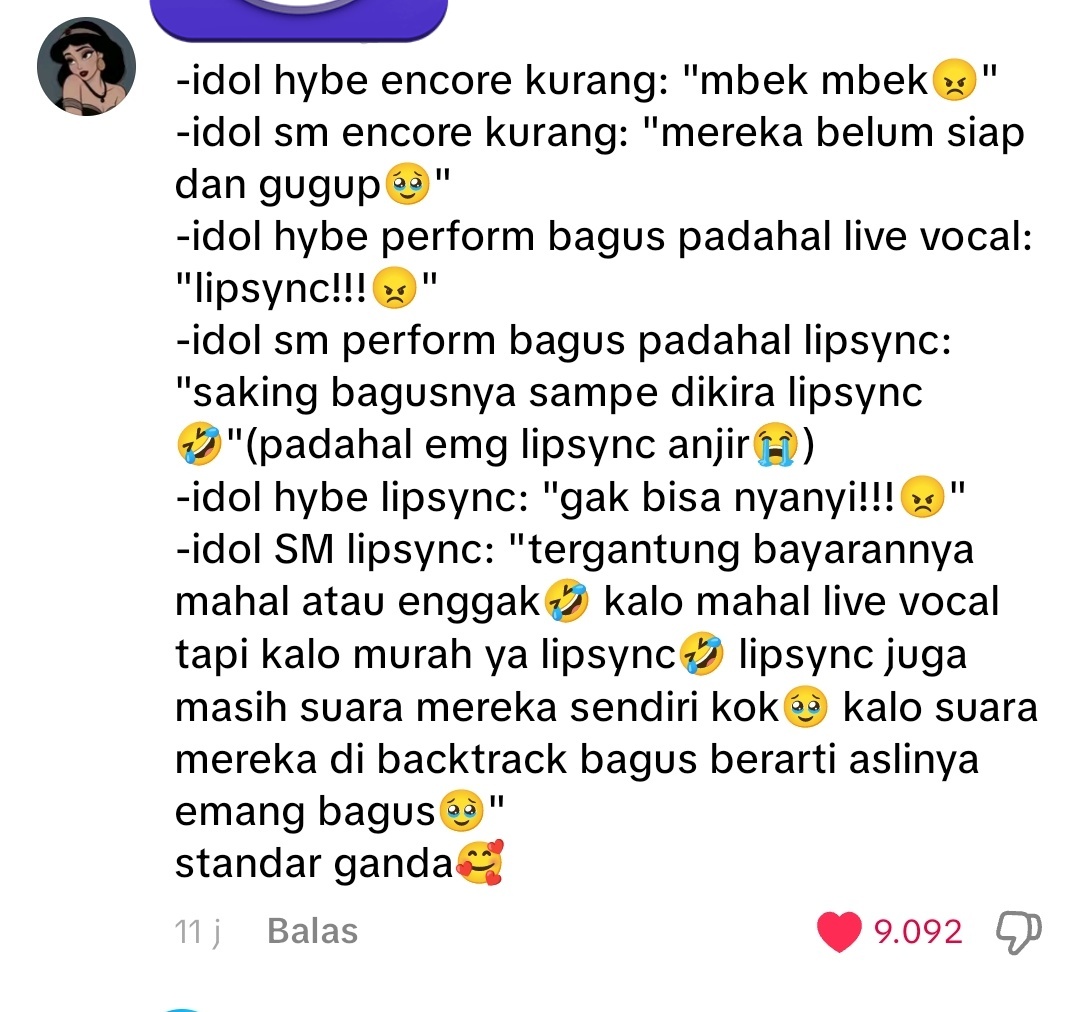 minraniga's tweet photo. @naximoffiedol_ Ya emang fakta nya begitu,karena si paling guru vocal kan ada di SM stan dan pembully nya juga ada di SM stan,jadi kalo idol dari SM HARUS!! di maklumi kalo crack vocal nya dengan dalih "vocal idol SM gada yang gabagus yang kalian lihat pas crack nya doang 🥺 hoek cuih https://t.co/AKs6wfh80R